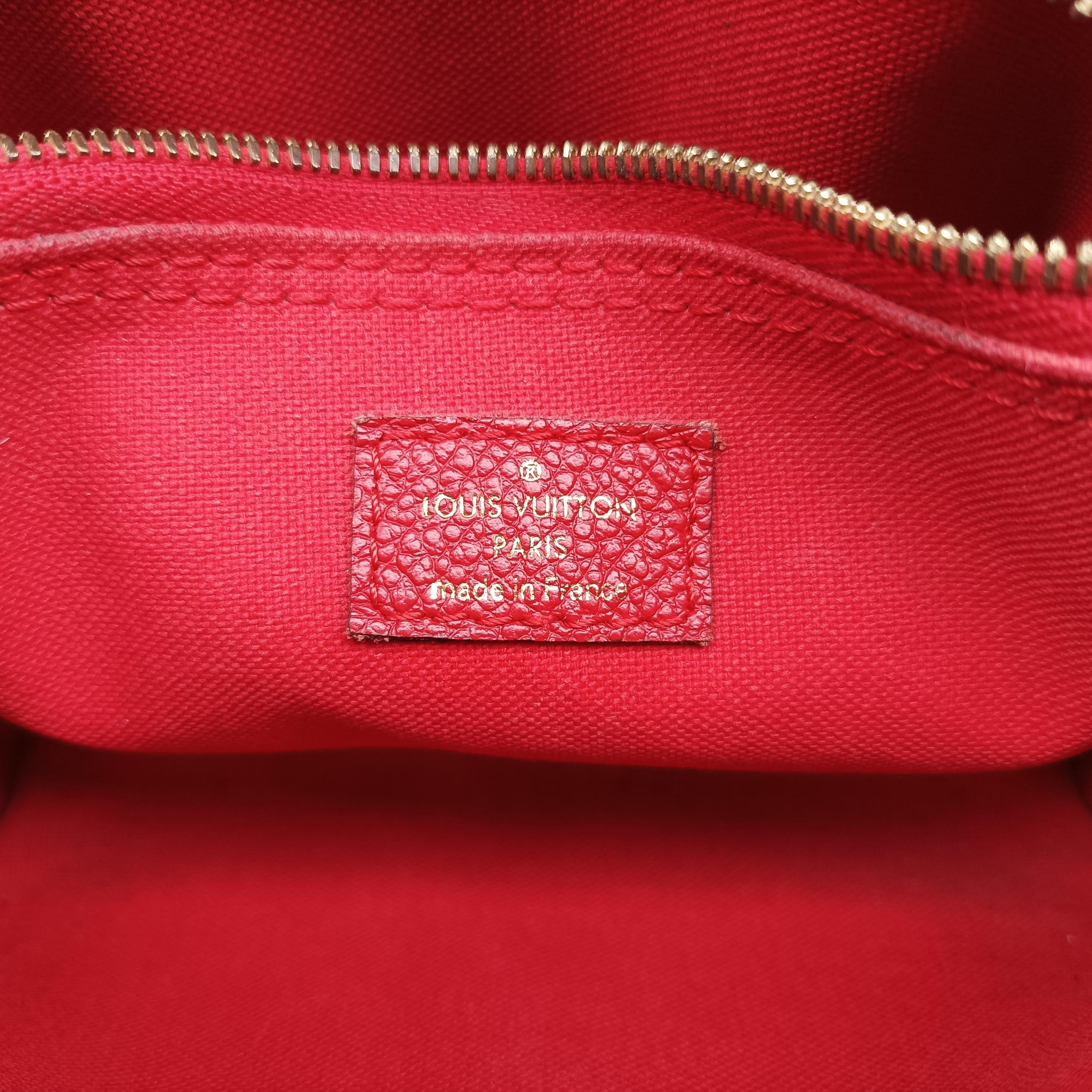 Pre-owned Louis Vuitton Montaigne Nano Cerise Monogram Empreinte M50865 shoulderbag | stylenewstar