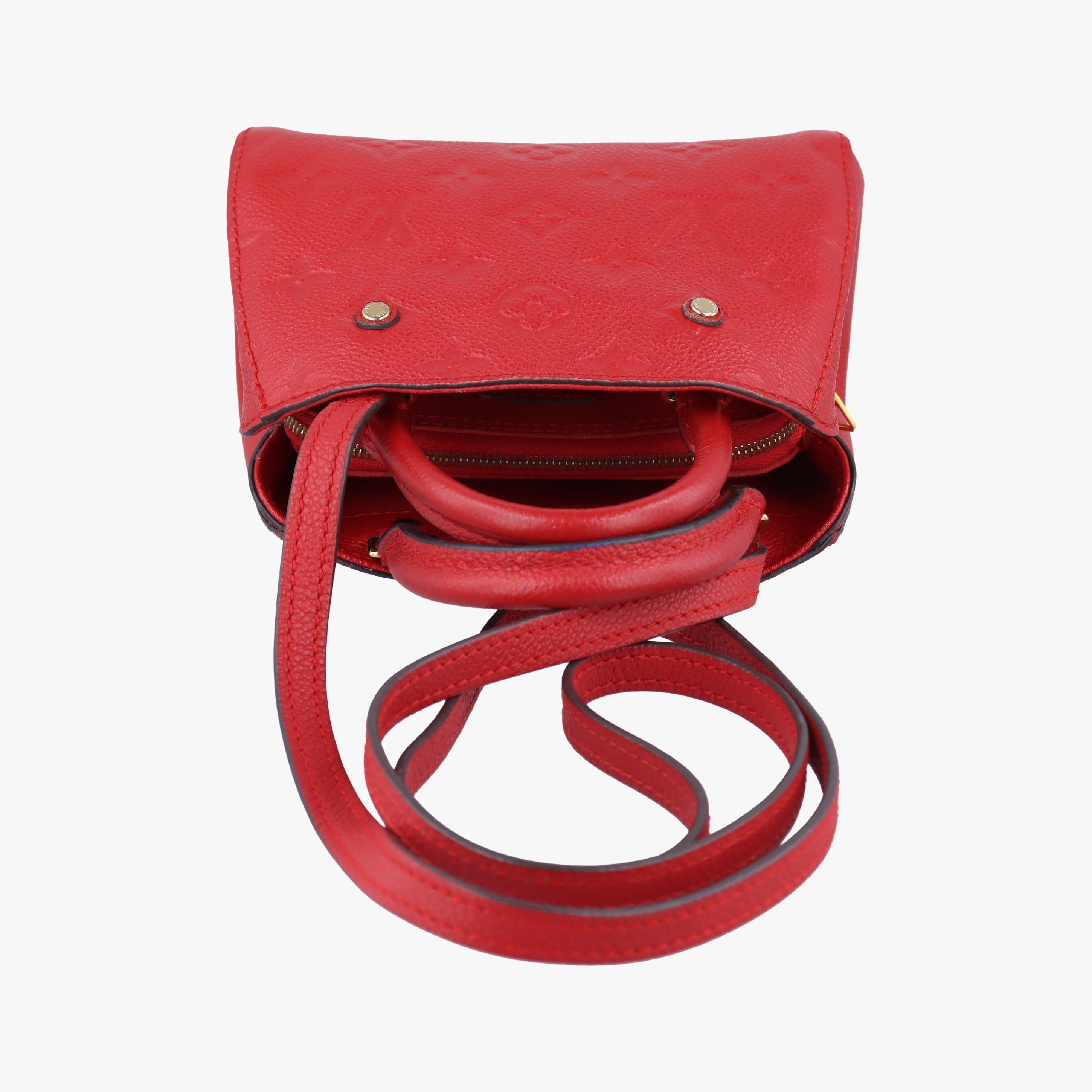 Pre-owned Louis Vuitton Montaigne Nano Cerise Monogram Empreinte M50865 shoulderbag | stylenewstar