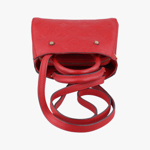 Pre-owned Louis Vuitton Montaigne Nano Cerise Monogram Empreinte M50865 shoulderbag | stylenewstar