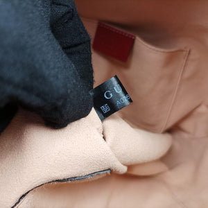 Pre-owned Gucci Rajah WEB Tiger Bucket Navy×red Suede x leather 553961 shoulderbag | stylenewstar