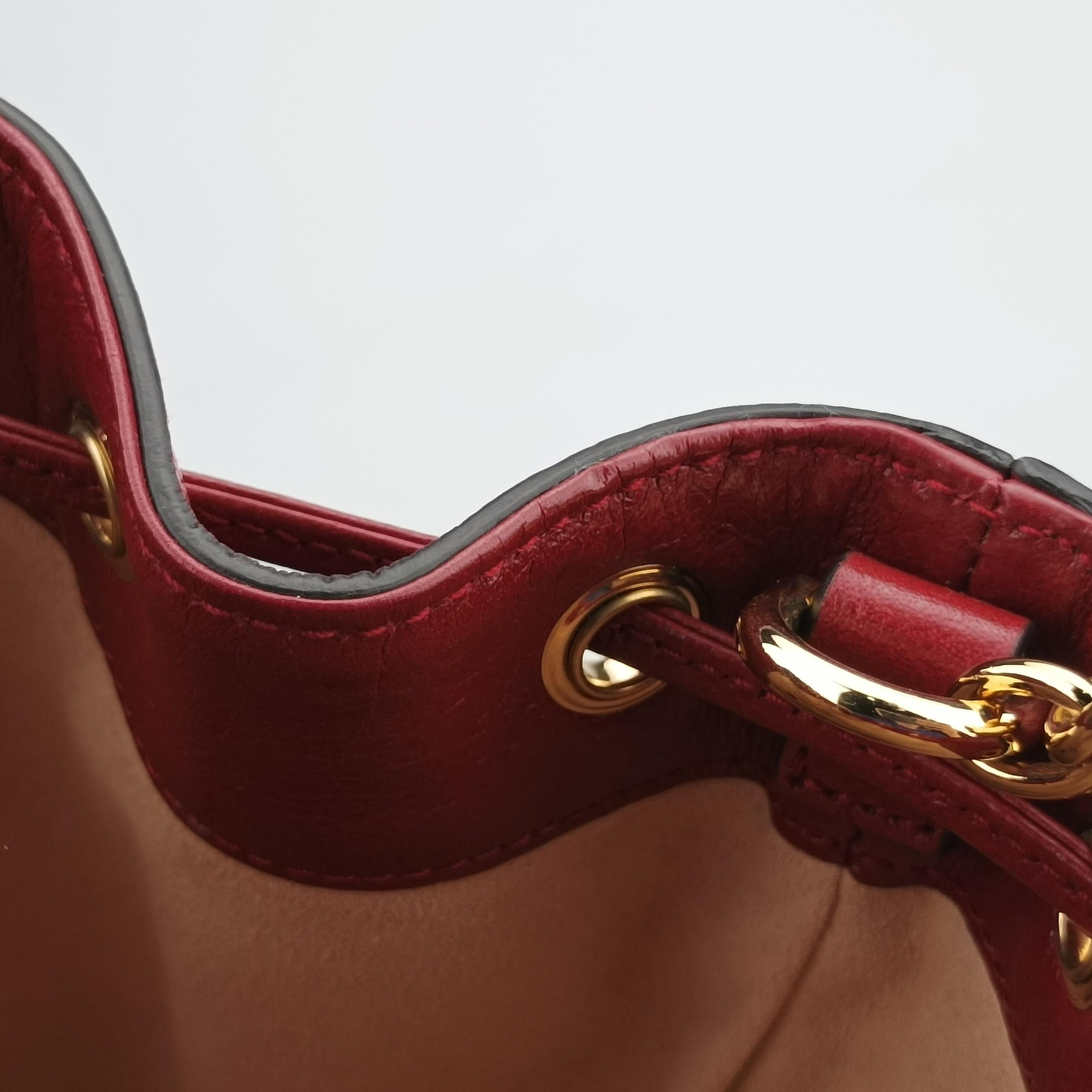 Pre-owned Gucci Rajah WEB Tiger Bucket Navy×red Suede x leather 553961 shoulderbag | stylenewstar