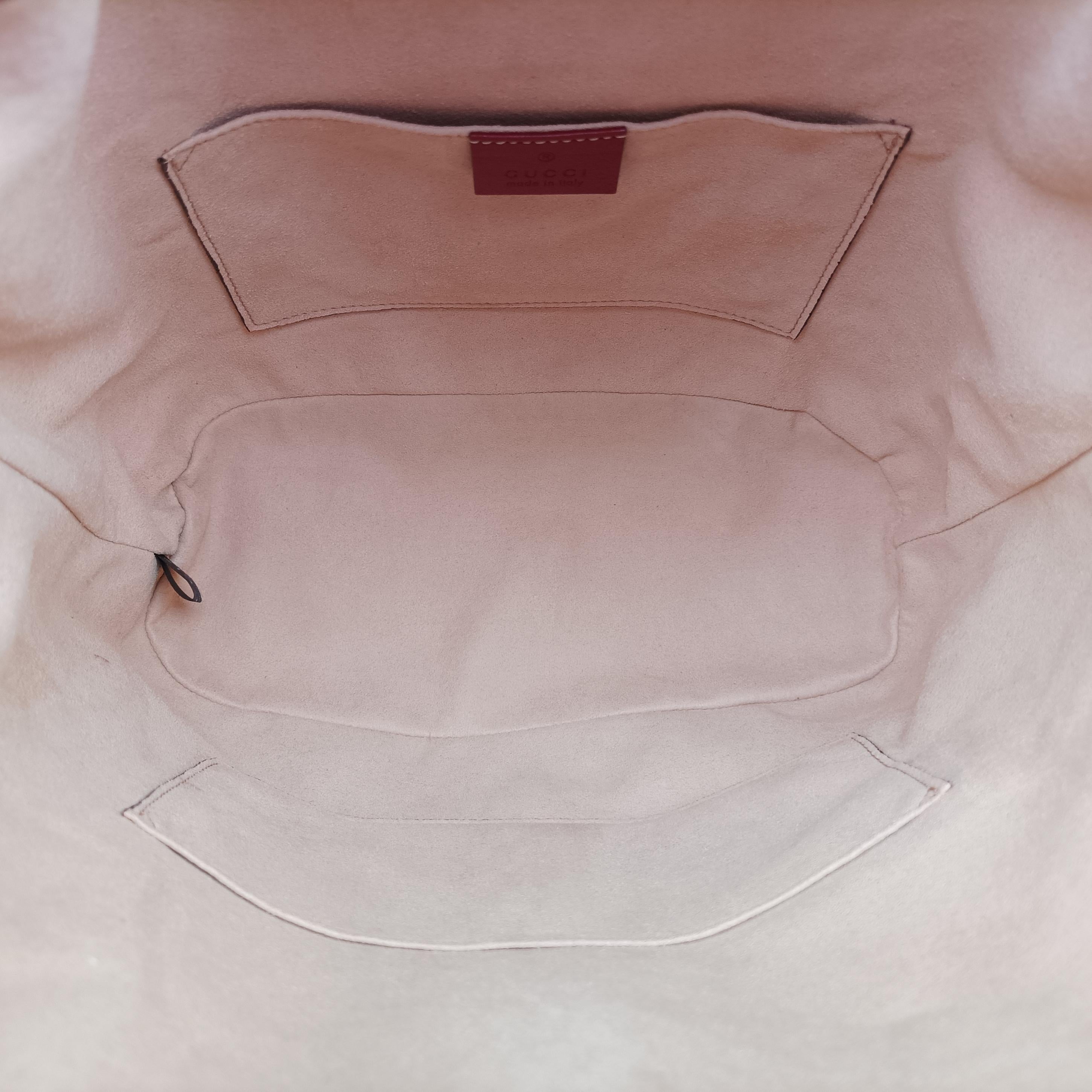 Pre-owned Gucci Rajah WEB Tiger Bucket Navy×red Suede x leather 553961 shoulderbag | stylenewstar