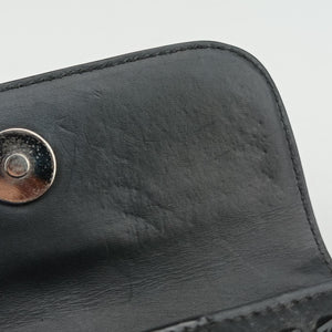 Secondhand Christian Louboutin Sweet Charity Scarabe Spike Black Leather  clutchbag | stylenewstar