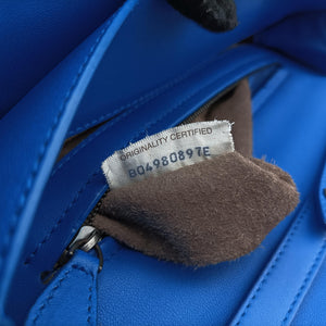 Pre-owned Bottega Veneta Intrecciato Blue lambskin  shoulderbag | stylenewstar