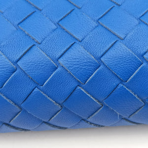 Pre-owned Bottega Veneta Intrecciato Blue lambskin  shoulderbag | stylenewstar