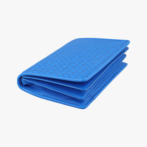 Pre-owned Bottega Veneta Intrecciato Blue lambskin  shoulderbag | stylenewstar