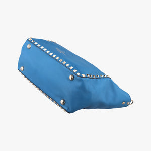 Pre-owned Valentino Rockstud Blue Leather  shoulderbag | stylenewstar