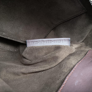 Pre-owned Fendi Dotcom Click Small Brown Leather 8BN299 shoulderbag | stylenewstar