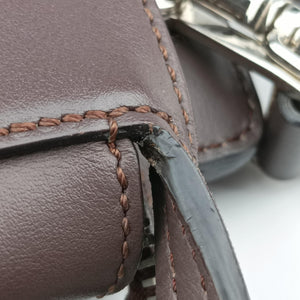 Pre-owned Fendi Dotcom Click Small Brown Leather 8BN299 shoulderbag | stylenewstar