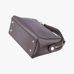 Pre-owned Fendi Dotcom Click Small Brown Leather 8BN299 shoulderbag | stylenewstar