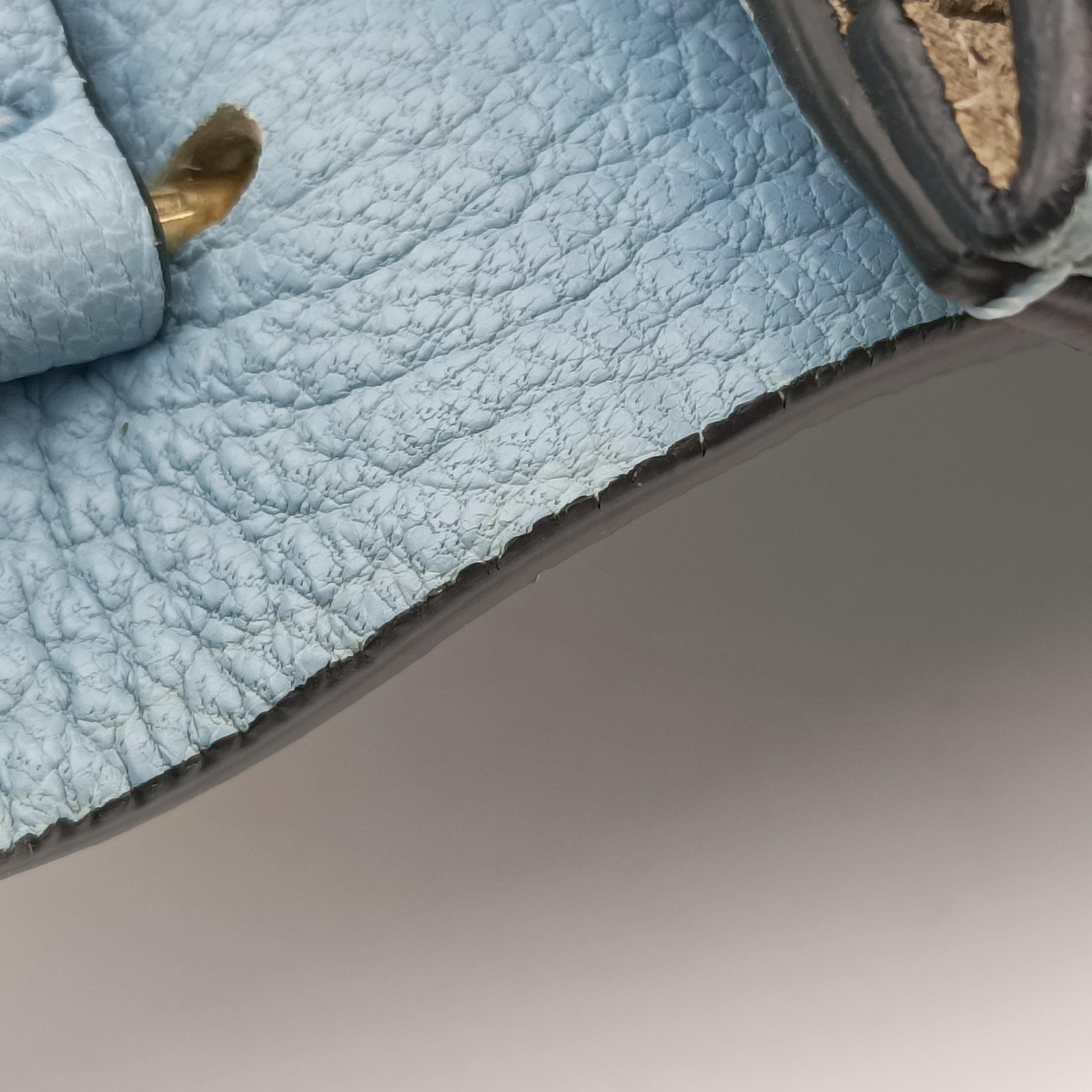 Pre-owned Chloe DREW Blue Leather  shoulderbag | stylenewstar