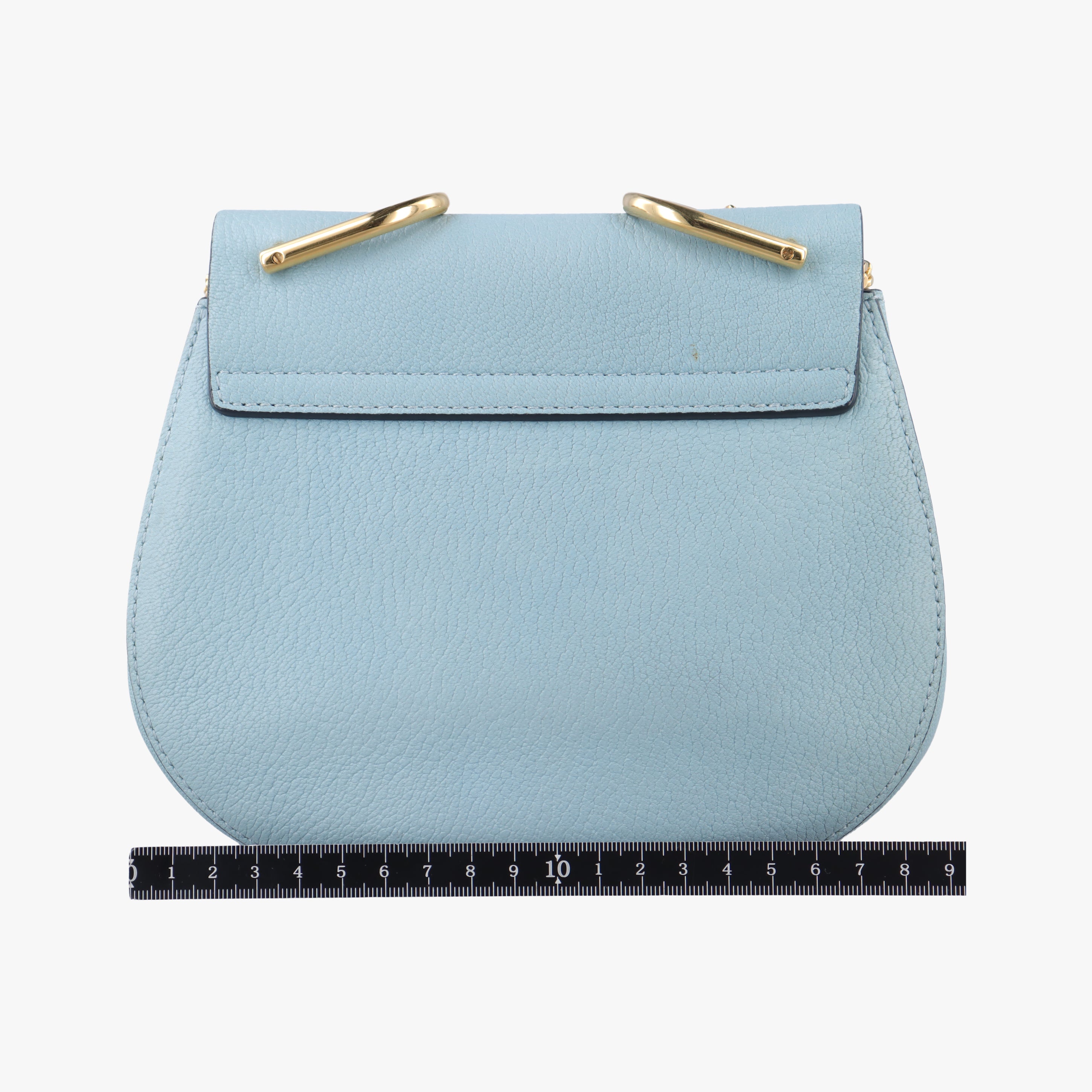 Pre-owned Chloe DREW Blue Leather  shoulderbag | stylenewstar