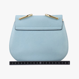 Pre-owned Chloe DREW Blue Leather  shoulderbag | stylenewstar