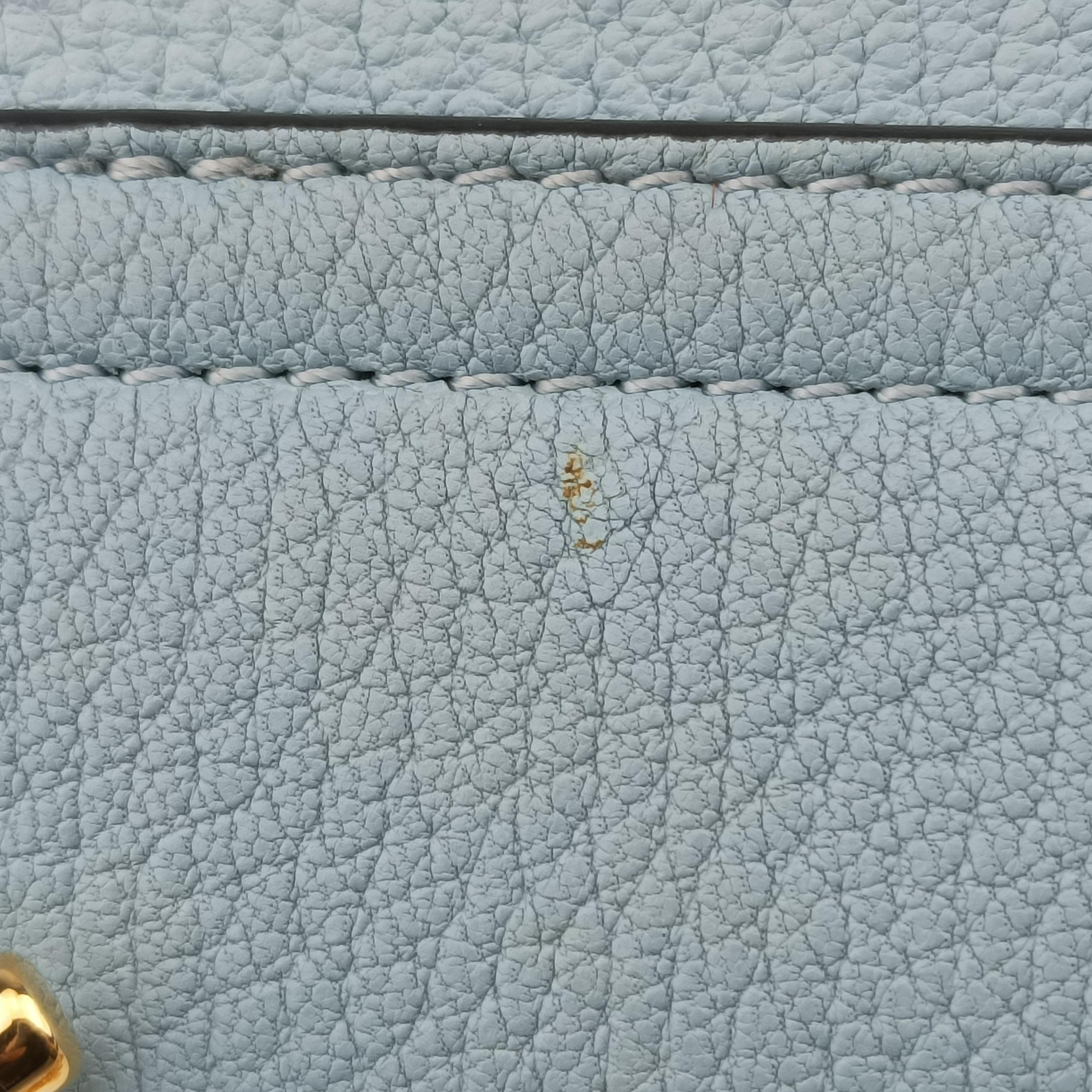 Pre-owned Chloe DREW Blue Leather  shoulderbag | stylenewstar