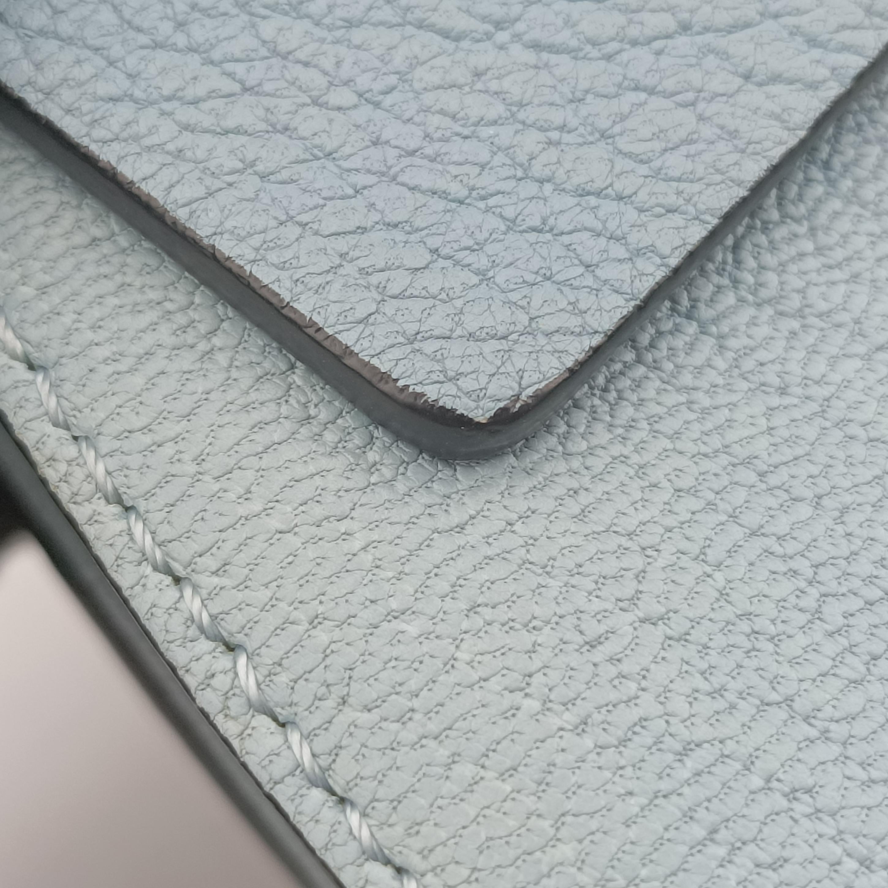 Pre-owned Chloe DREW Blue Leather  shoulderbag | stylenewstar