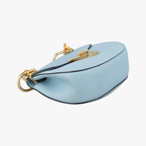 Pre-owned Chloe DREW Blue Leather  shoulderbag | stylenewstar