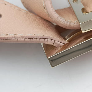 Pre-owned Fendi Mamma Baguette Pink Leather 8BR463 clutchbag | stylenewstar