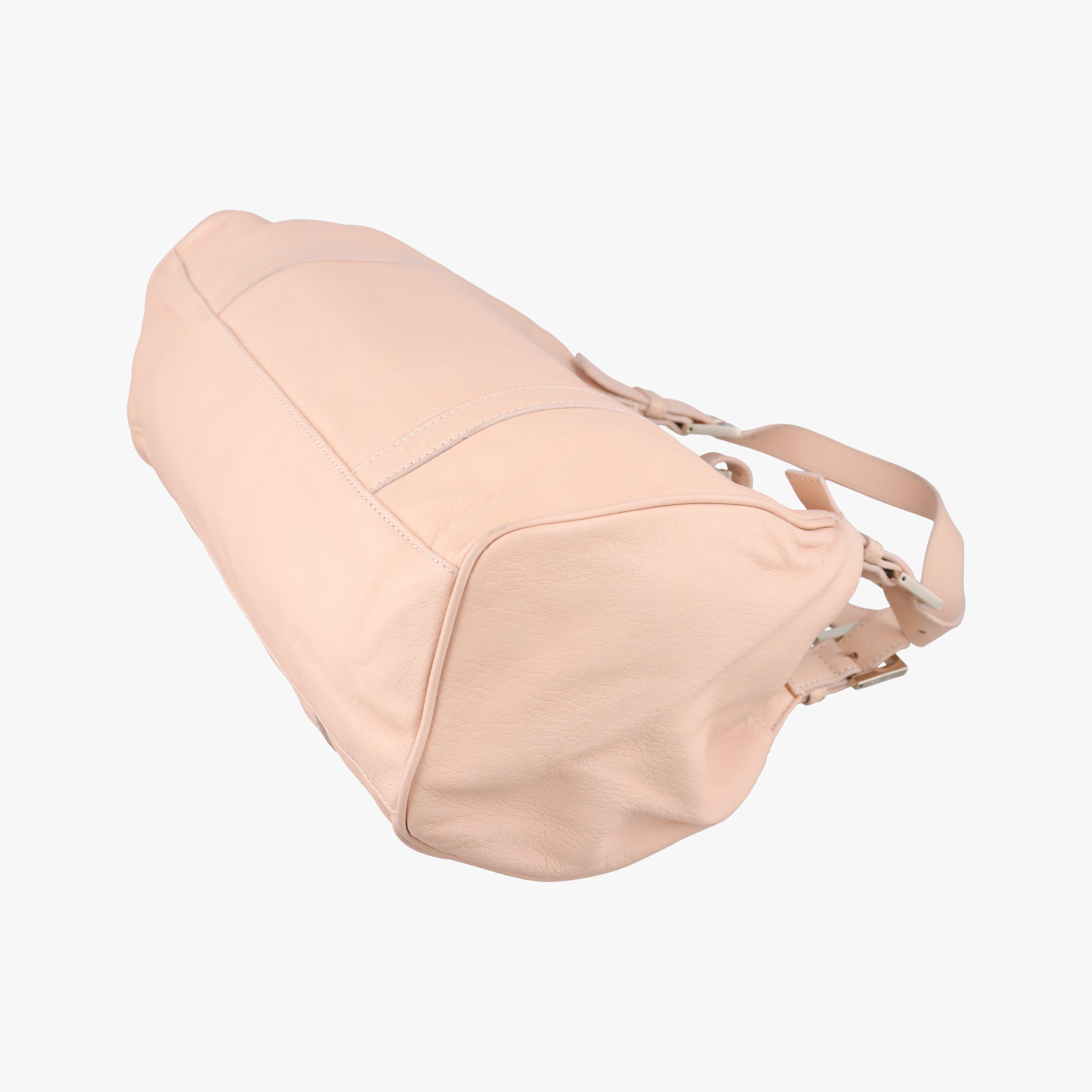 Pre-owned Fendi Mamma Baguette Pink Leather 8BR463 clutchbag | stylenewstar