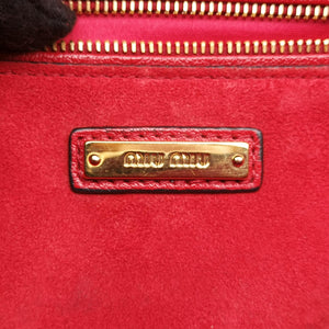 Vintage Miu Miu Miu Lady Red×multicolor Leather  shoulderbag | stylenewstar
