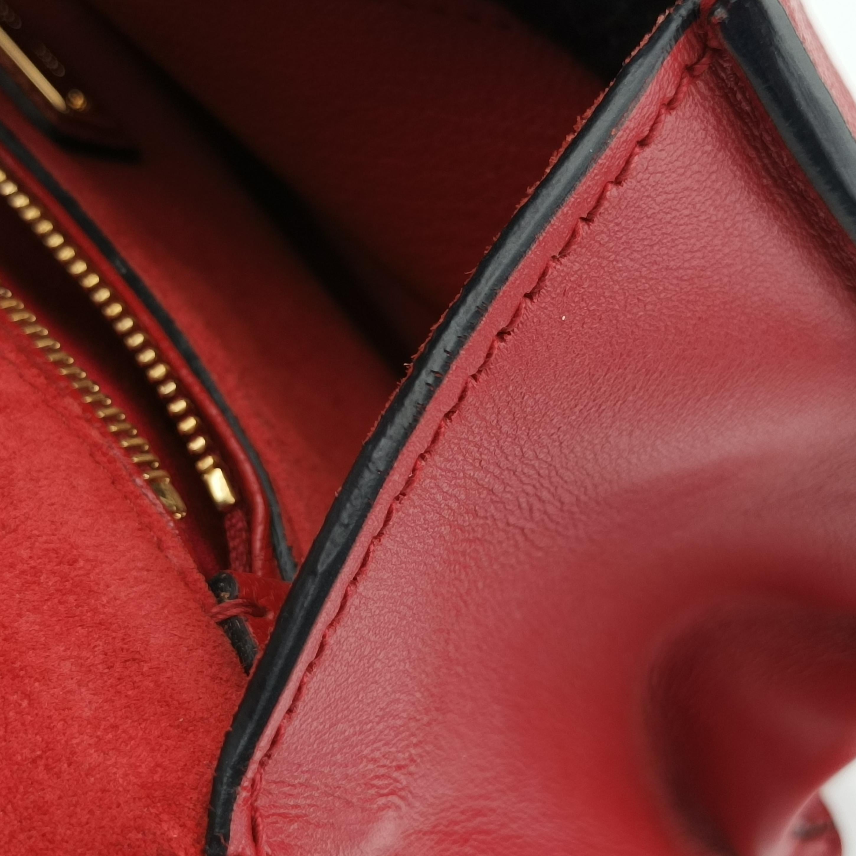 Vintage Miu Miu Miu Lady Red×multicolor Leather  shoulderbag | stylenewstar