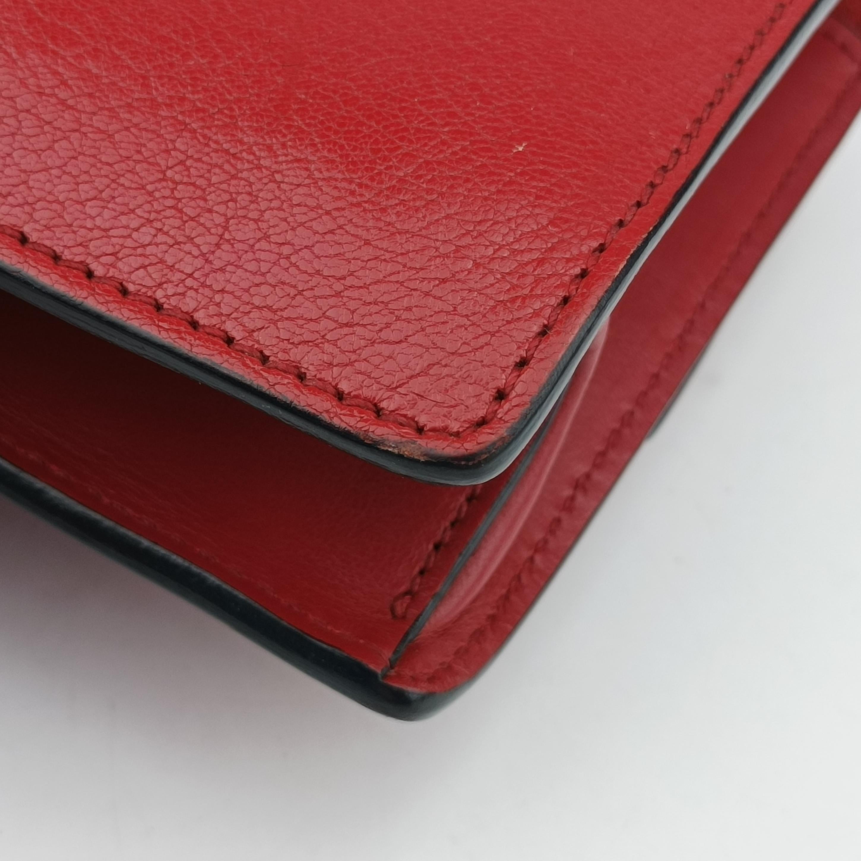 Vintage Miu Miu Miu Lady Red×multicolor Leather  shoulderbag | stylenewstar