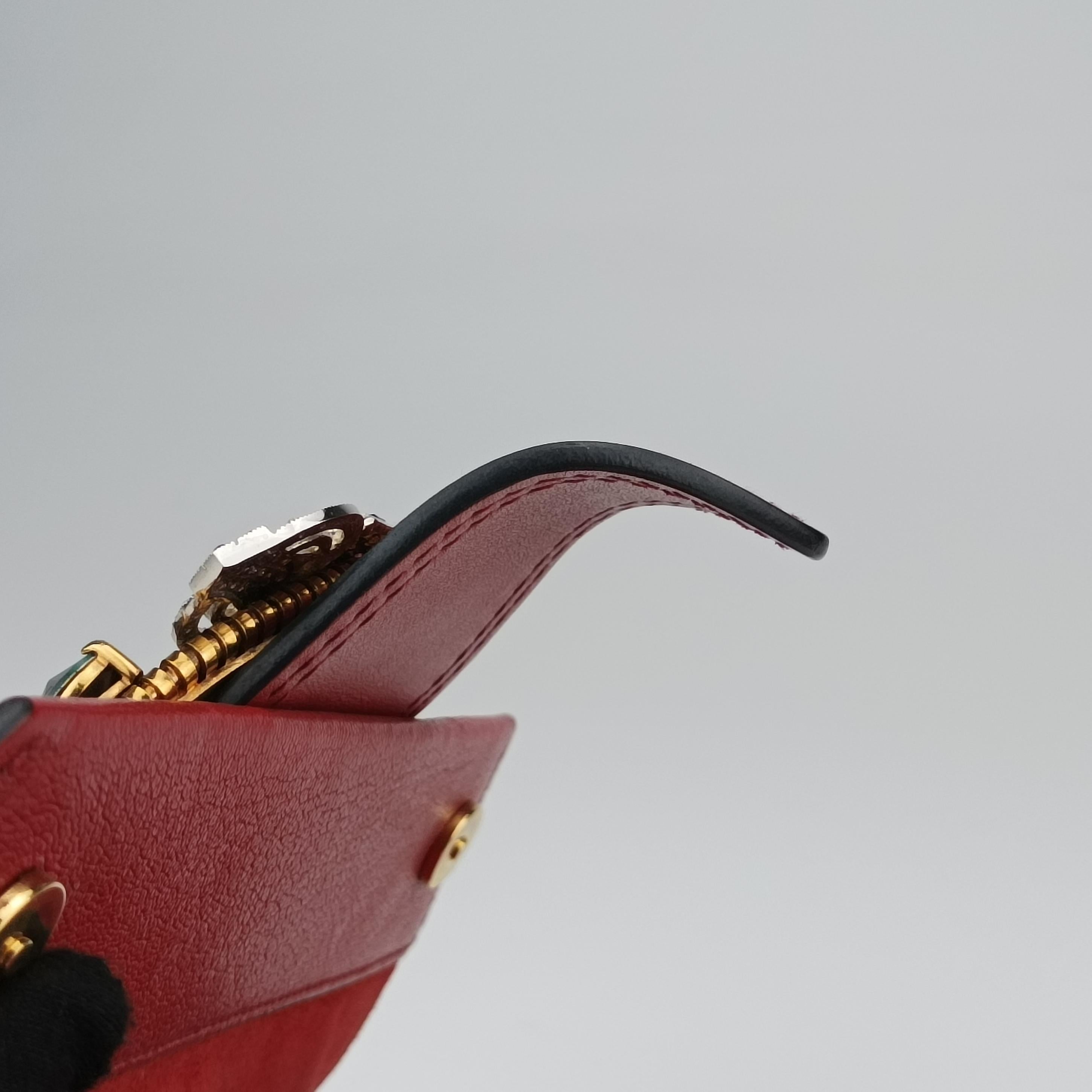 Vintage Miu Miu Miu Lady Red×multicolor Leather  shoulderbag | stylenewstar