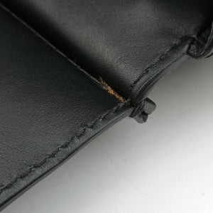 Pre-owned VERSACE Palazzo Empire Black Leather  shoulderbag | stylenewstar