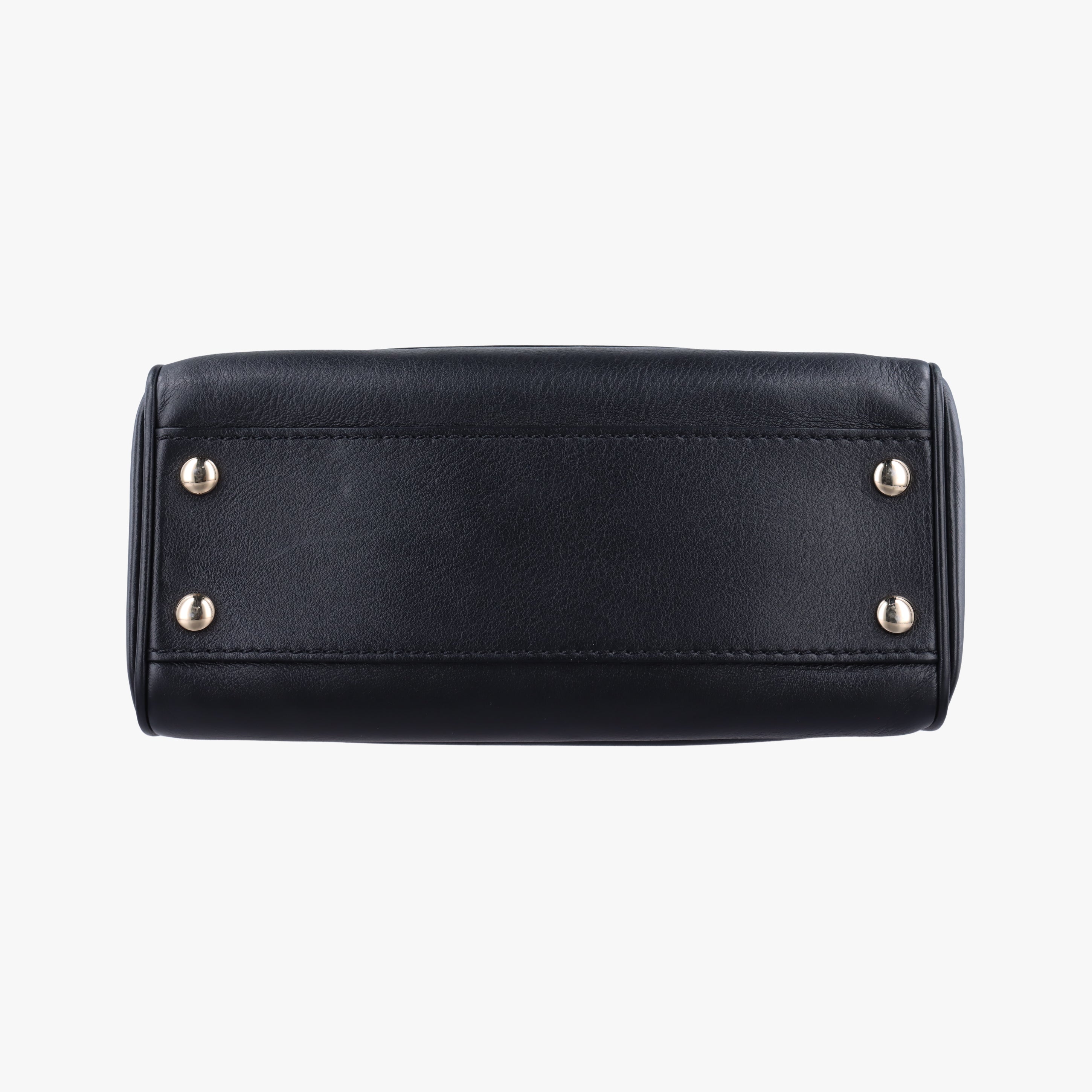 Pre-owned VERSACE Palazzo Empire Black Leather  shoulderbag | stylenewstar