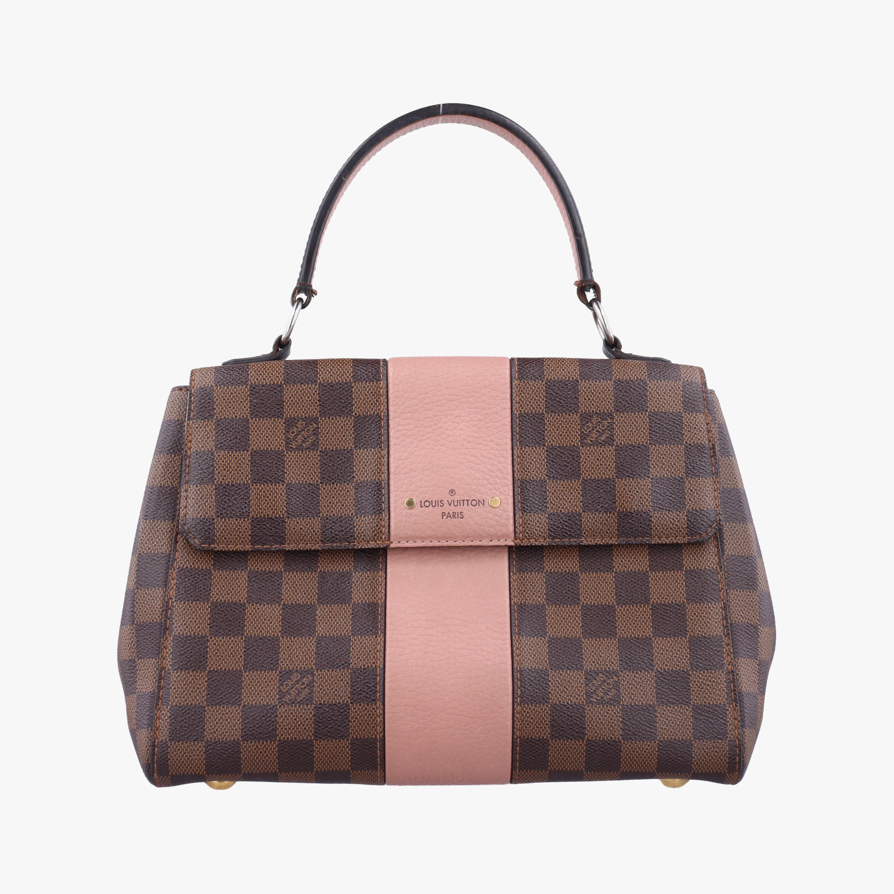 Pre-owned Louis Vuitton Bond Street EBENE×Magnolia Damier Canvas×Taurillon leather N64417 shoulderbag | stylenewstar