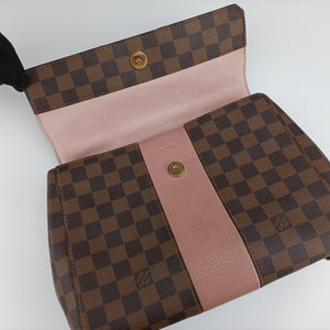 Pre-owned Louis Vuitton Bond Street EBENE×Magnolia Damier Canvas×Taurillon leather N64417 shoulderbag | stylenewstar