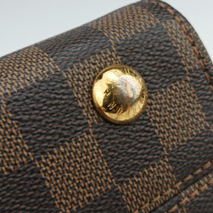 Pre-owned Louis Vuitton Bond Street EBENE×Magnolia Damier Canvas×Taurillon leather N64417 shoulderbag | stylenewstar