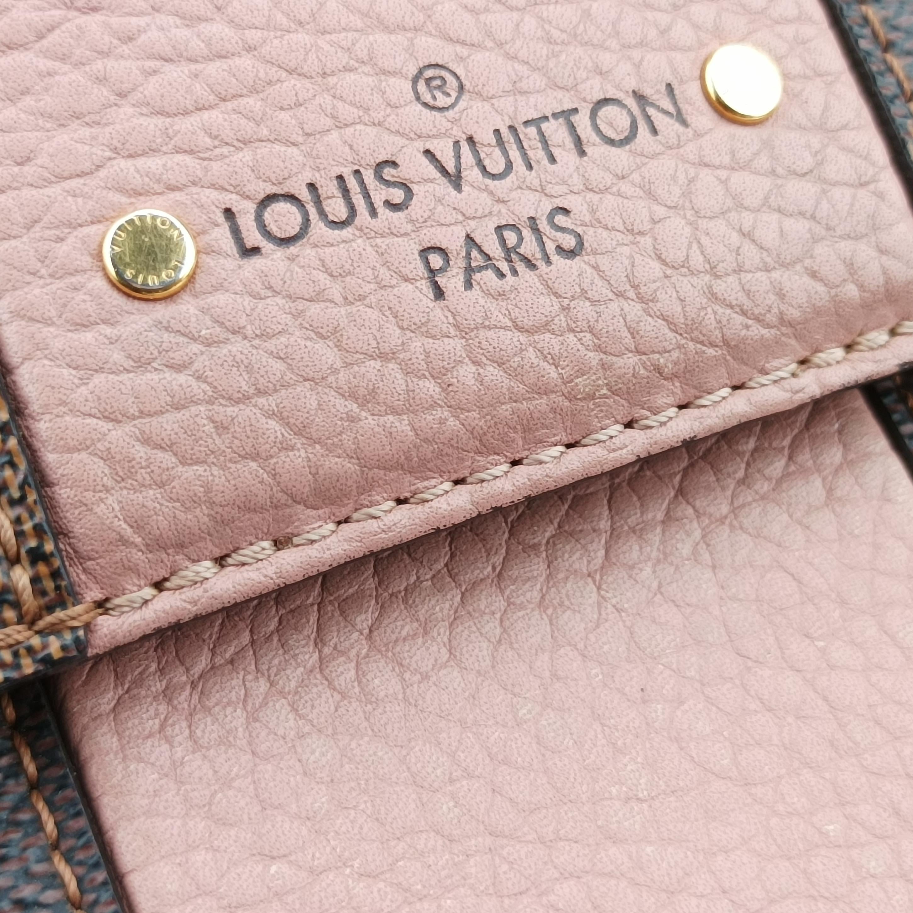 Pre-owned Louis Vuitton Bond Street EBENE×Magnolia Damier Canvas×Taurillon leather N64417 shoulderbag | stylenewstar