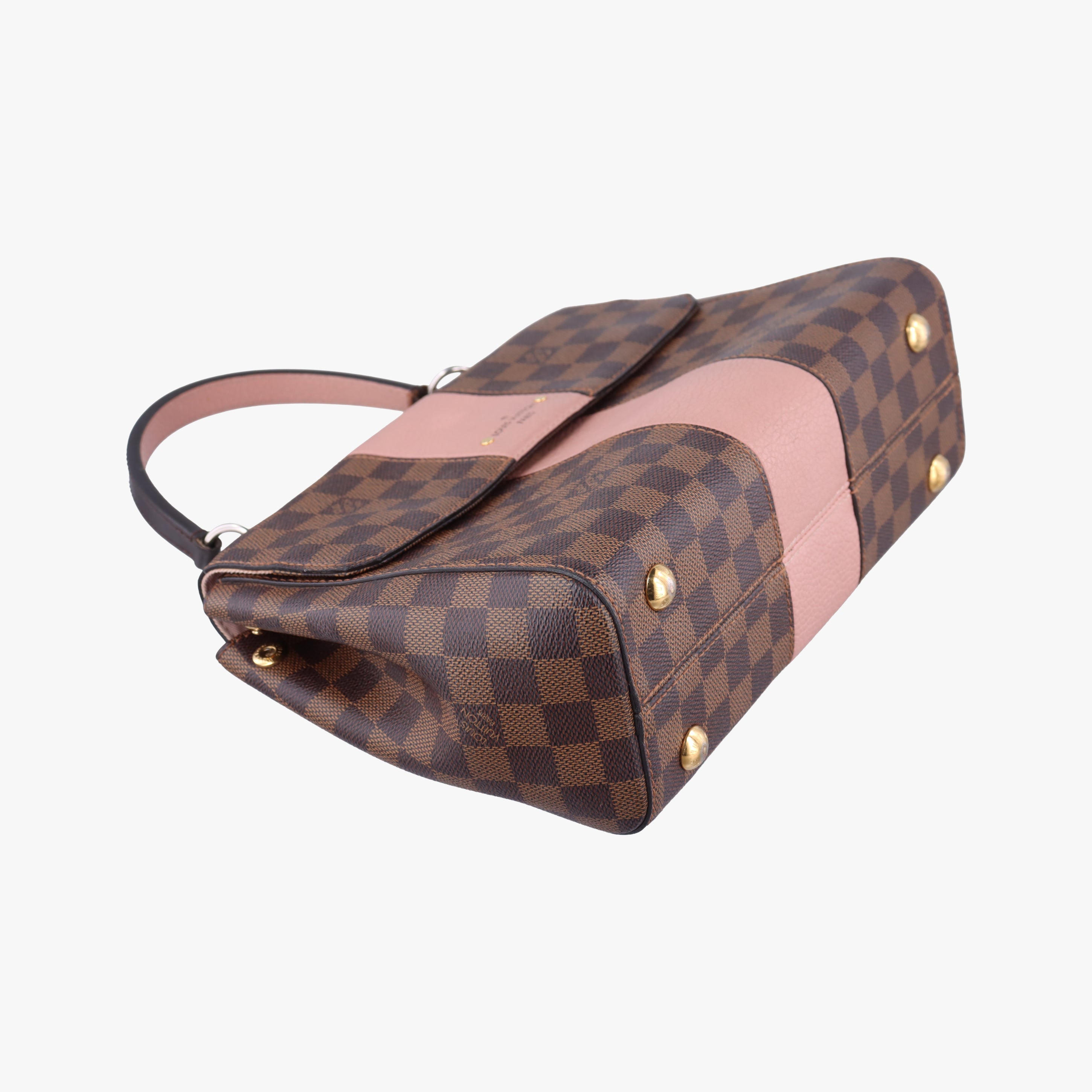 Pre-owned Louis Vuitton Bond Street EBENE×Magnolia Damier Canvas×Taurillon leather N64417 shoulderbag | stylenewstar