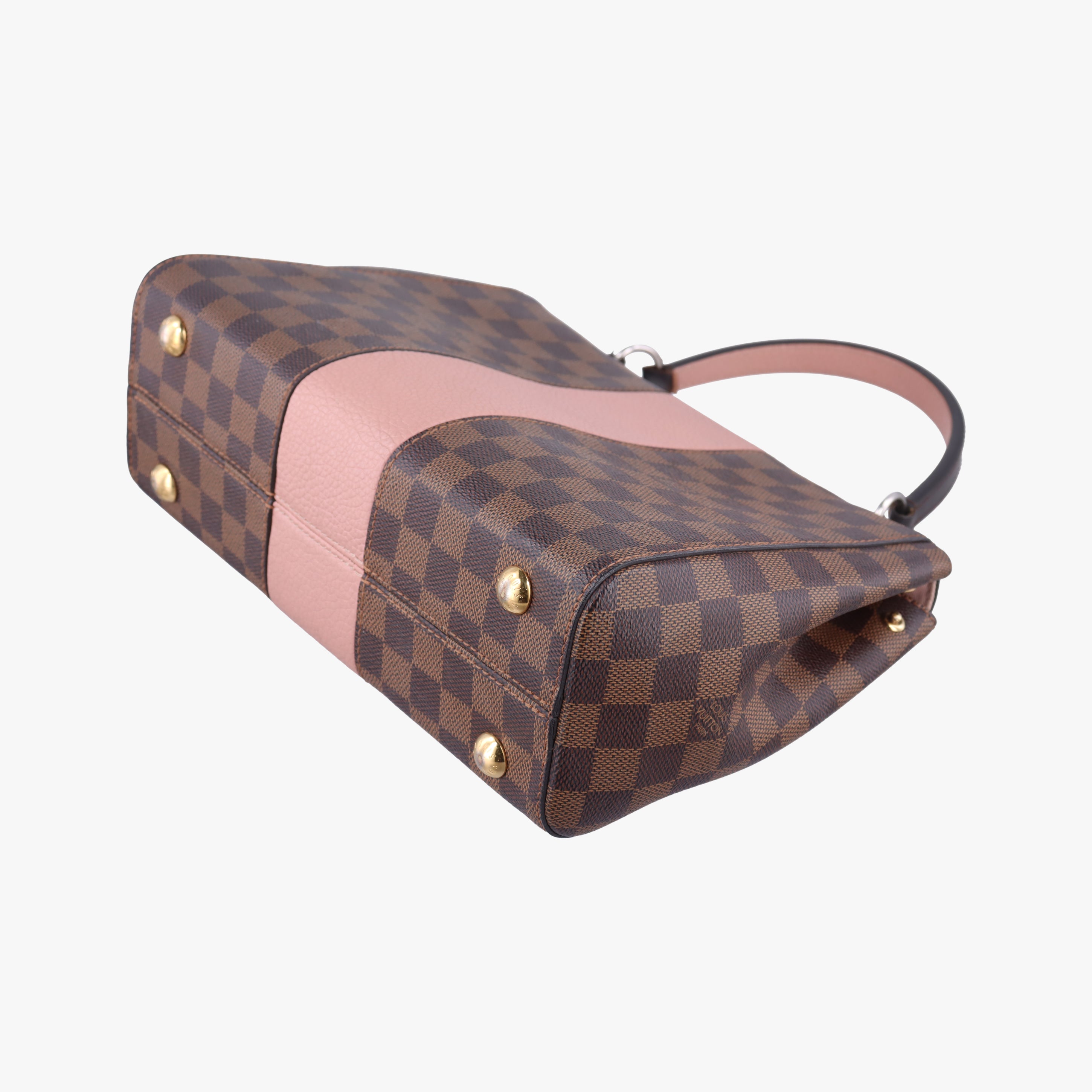 Pre-owned Louis Vuitton Bond Street EBENE×Magnolia Damier Canvas×Taurillon leather N64417 shoulderbag | stylenewstar