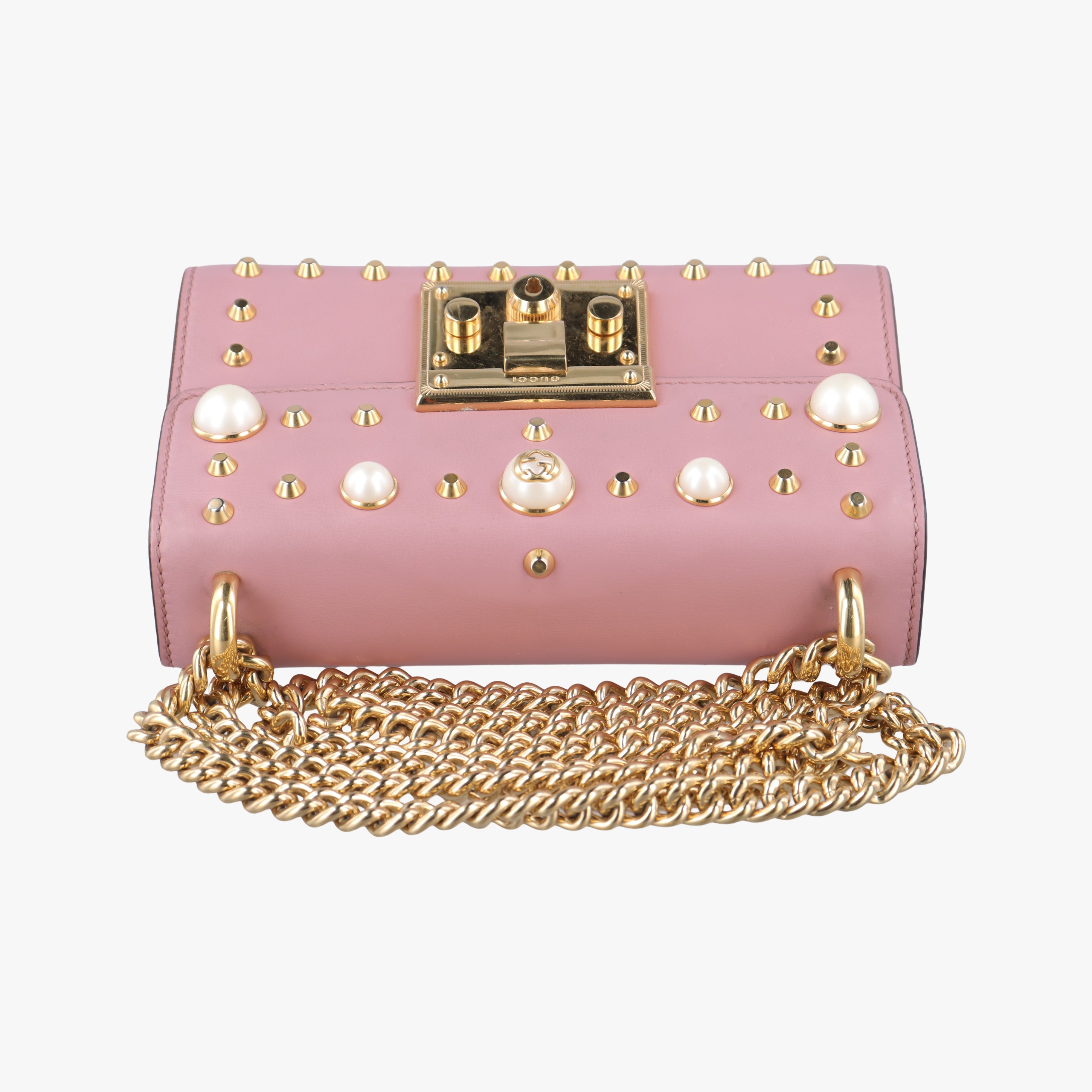 Vintage Gucci Padlock Pink Leather 432182 shoulderbag | stylenewstar