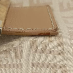 Pre-owned Fendi Baguette Beige Jacquard 8BR180 shoulderbag | stylenewstar