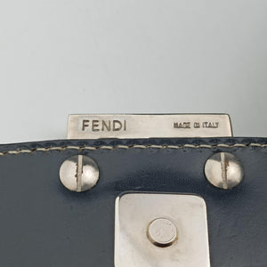 Secondhand Fendi Baguette Navy Jacquard 26424 shoulderbag | stylenewstar