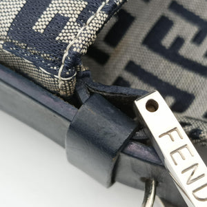Secondhand Fendi Baguette Navy Jacquard 26424 shoulderbag | stylenewstar