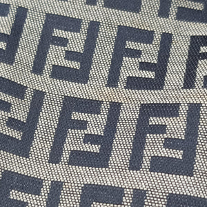 Secondhand Fendi Baguette Navy Jacquard 26424 shoulderbag | stylenewstar