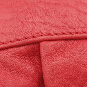 Pre-owned Fendi Mia Red Leather 8BR616 shoulderbag | stylenewstar