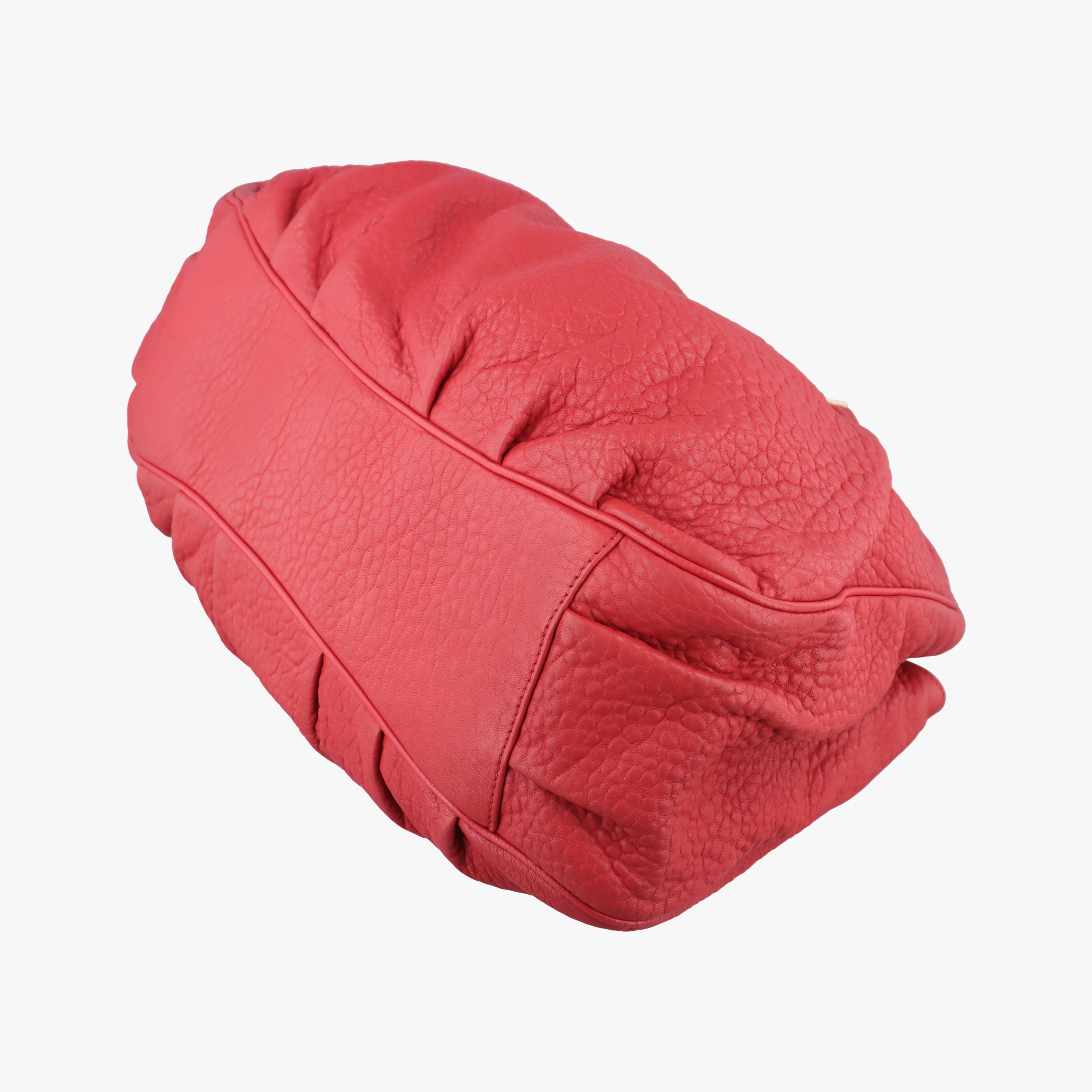 Pre-owned Fendi Mia Red Leather 8BR616 shoulderbag | stylenewstar