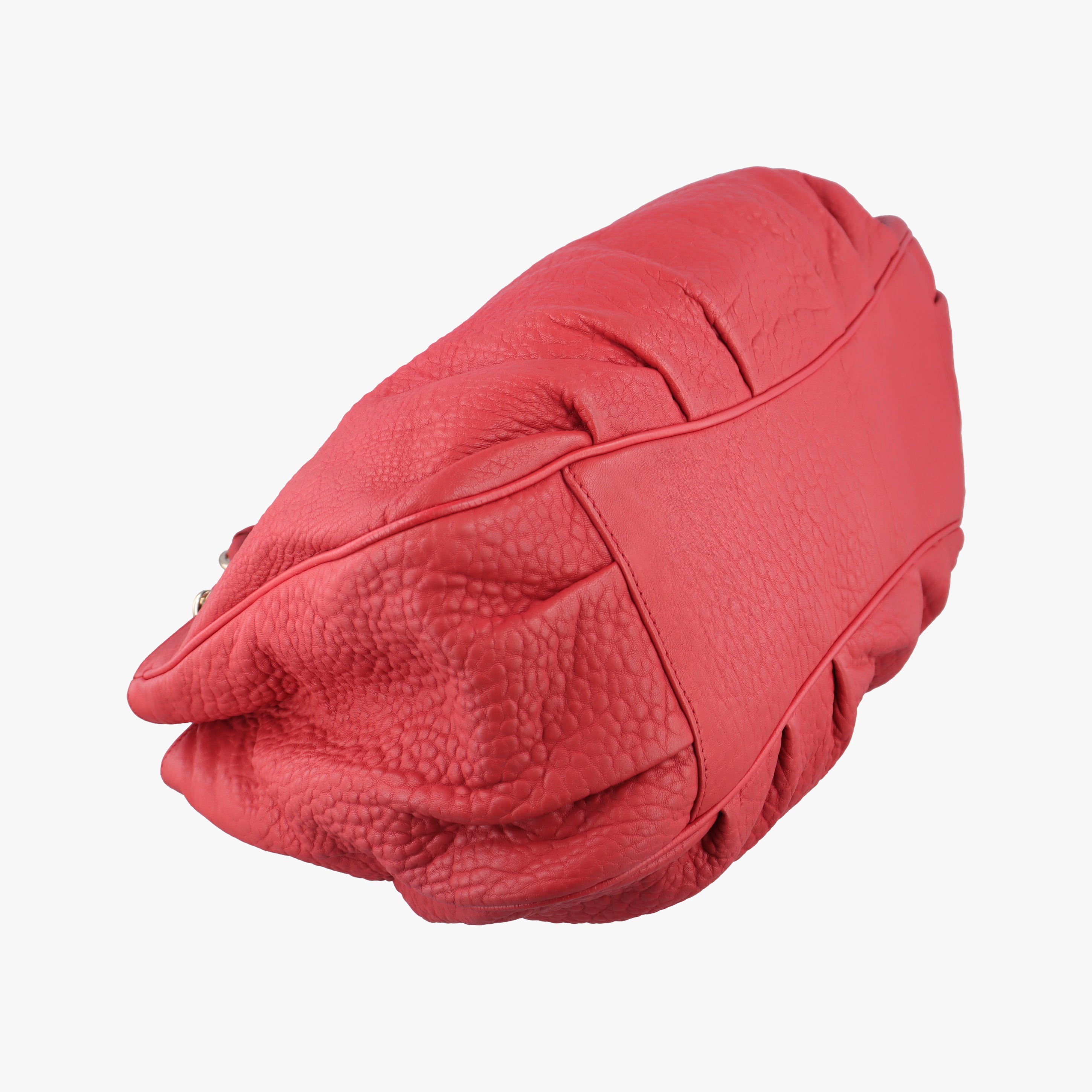 Pre-owned Fendi Mia Red Leather 8BR616 shoulderbag | stylenewstar