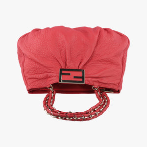 Pre-owned Fendi Mia Red Leather 8BR616 shoulderbag | stylenewstar