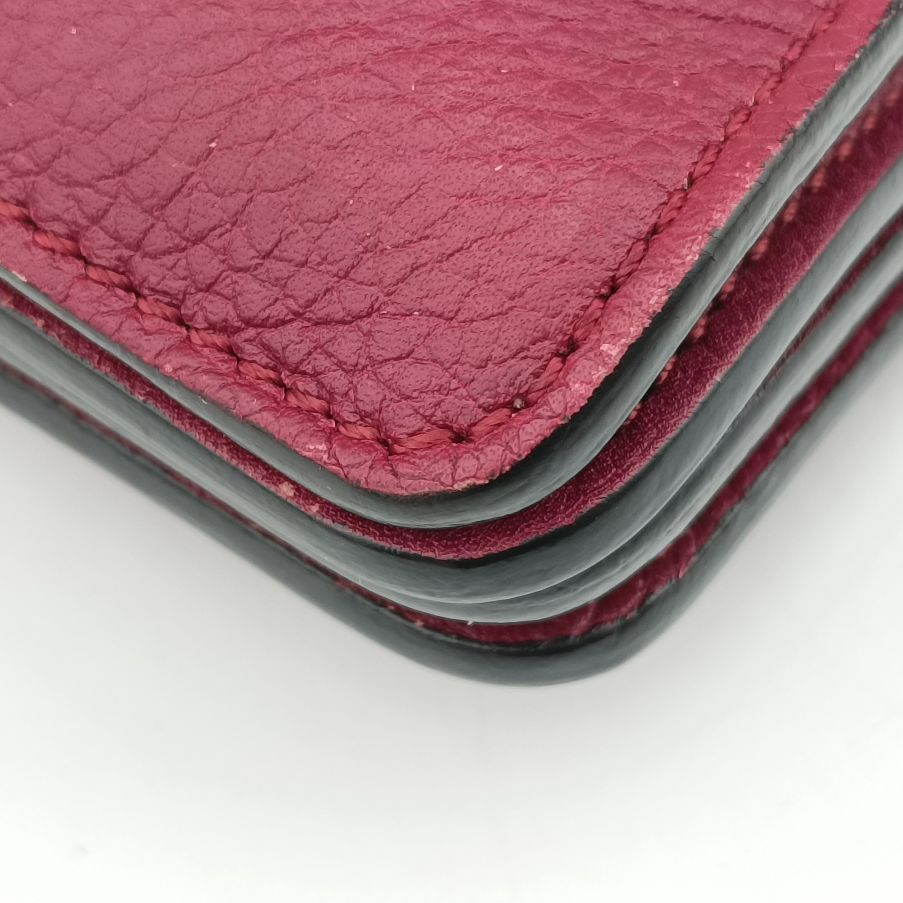 Pre-owned Chloe FAYE Burgundy Leather  shoulderbag | stylenewstar