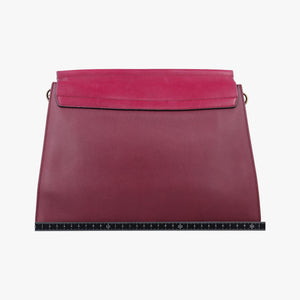 Pre-owned Chloe FAYE Burgundy Leather  shoulderbag | stylenewstar