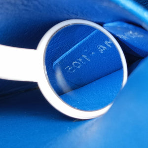 Pre-owned Christian Dior Diorissimo Blue Leather  shoulderbag | stylenewstar