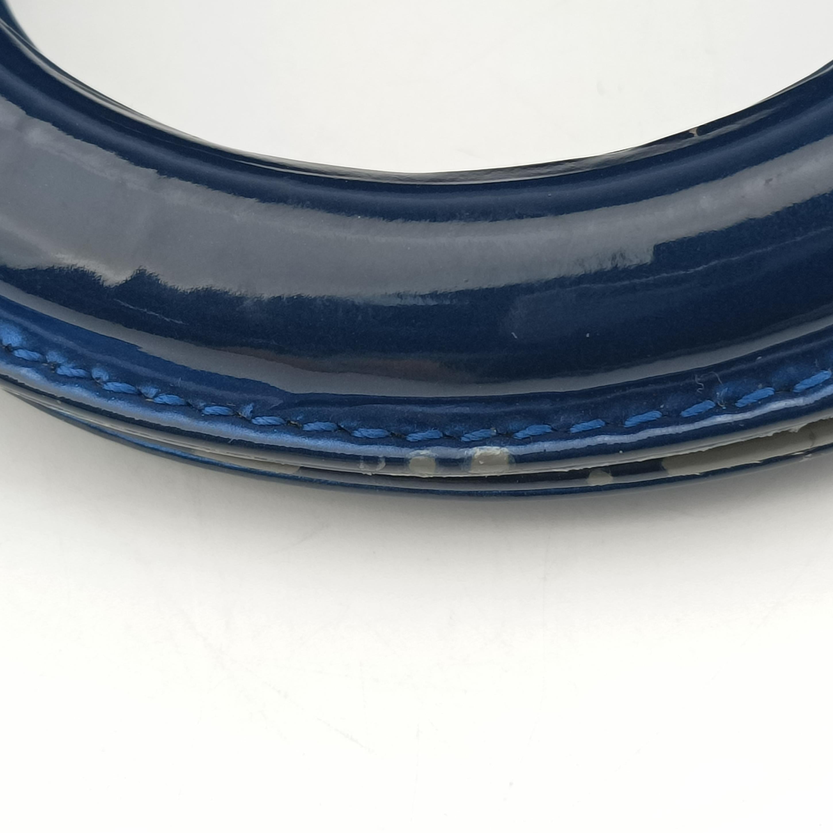 Pre-owned Christian Dior Diorissimo Blue Leather  shoulderbag | stylenewstar