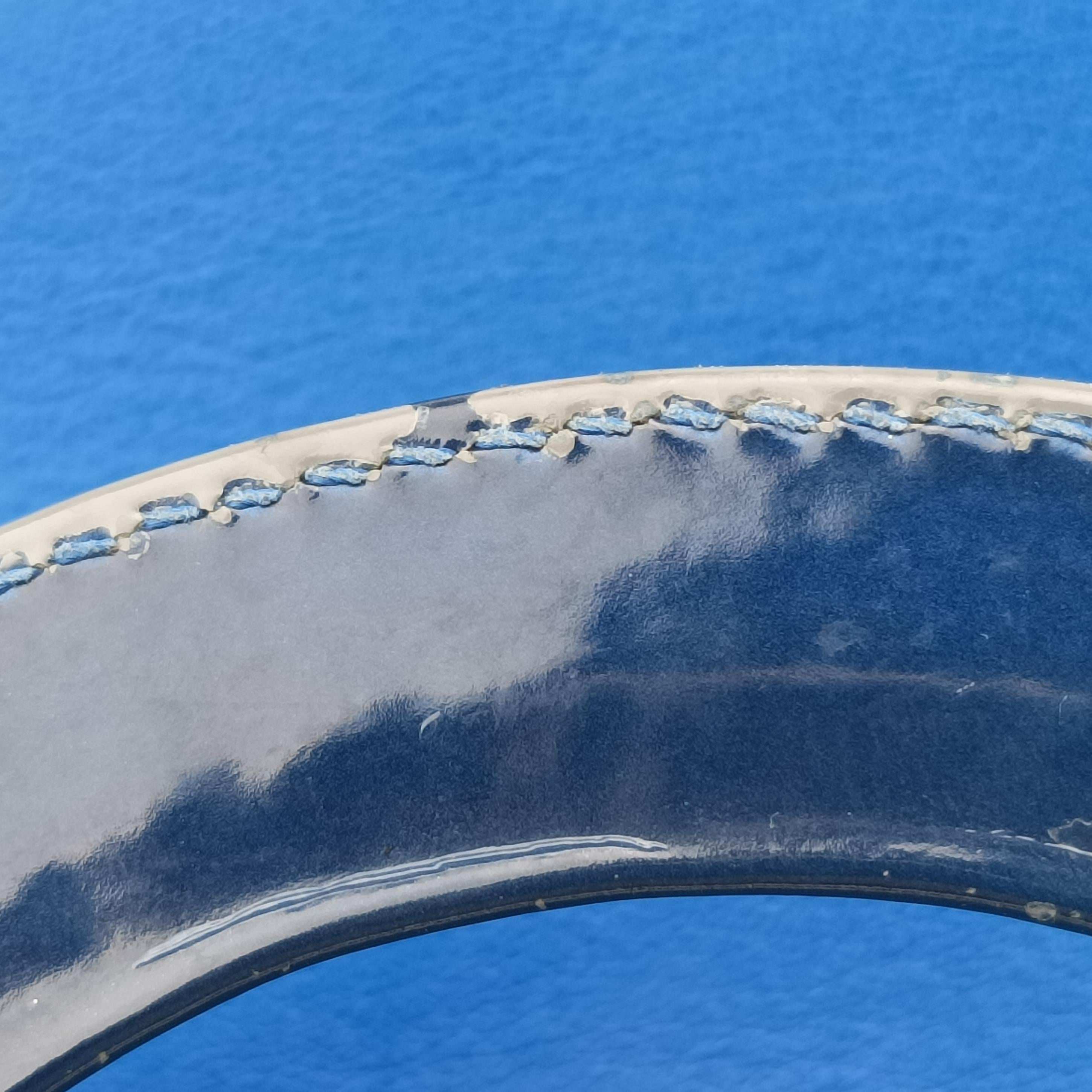 Pre-owned Christian Dior Diorissimo Blue Leather  shoulderbag | stylenewstar