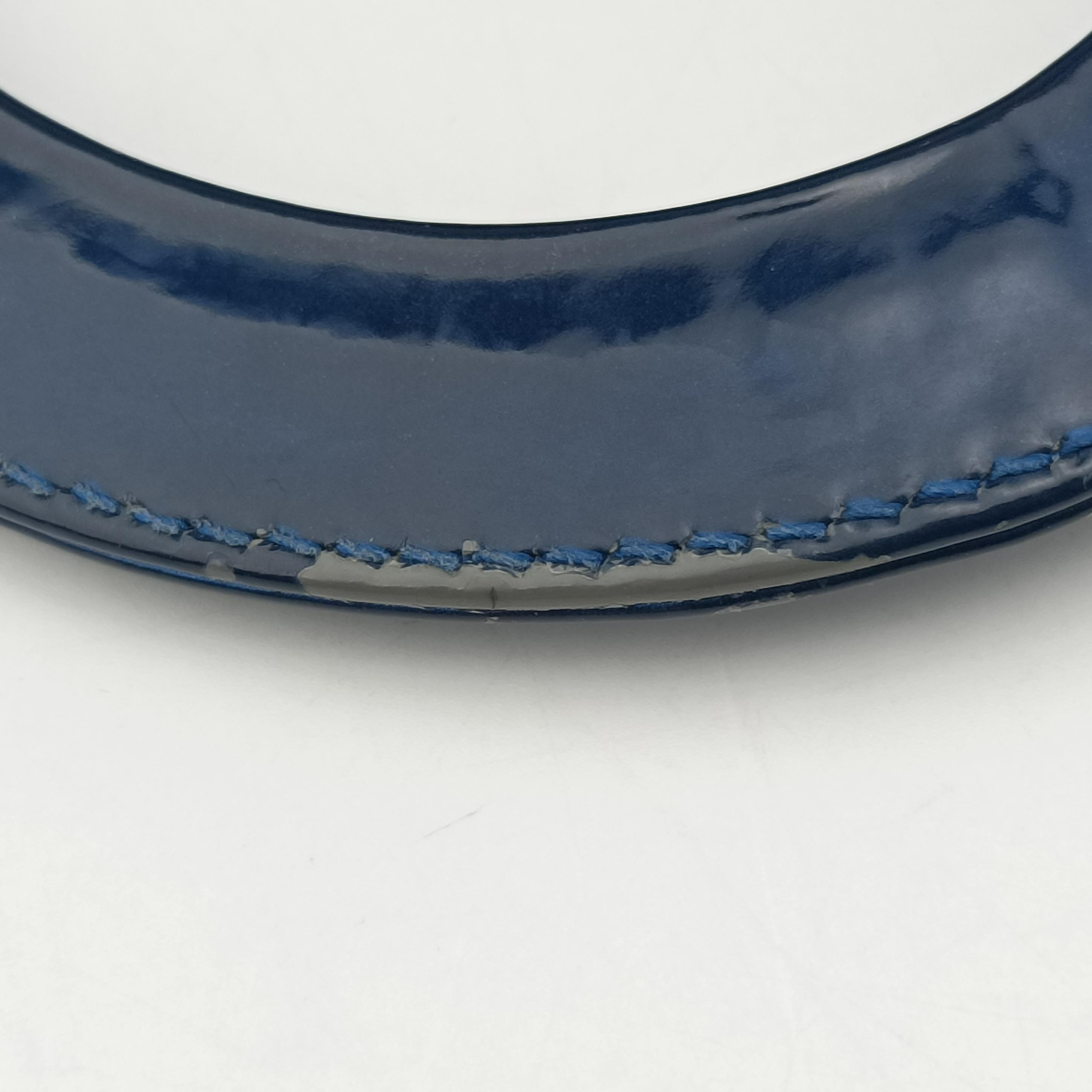 Pre-owned Christian Dior Diorissimo Blue Leather  shoulderbag | stylenewstar