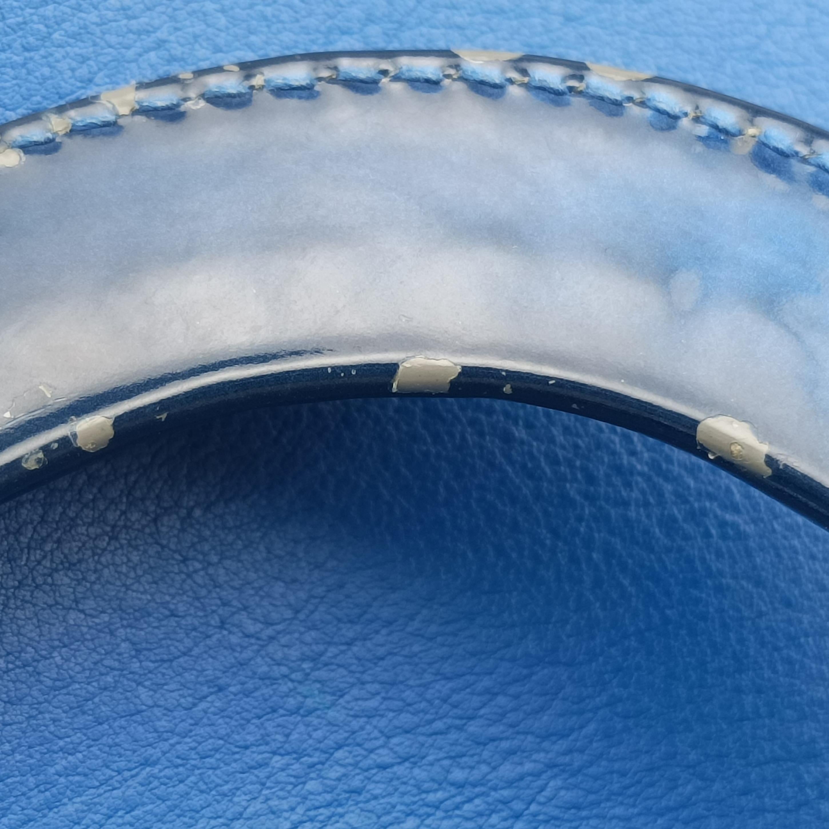 Pre-owned Christian Dior Diorissimo Blue Leather  shoulderbag | stylenewstar